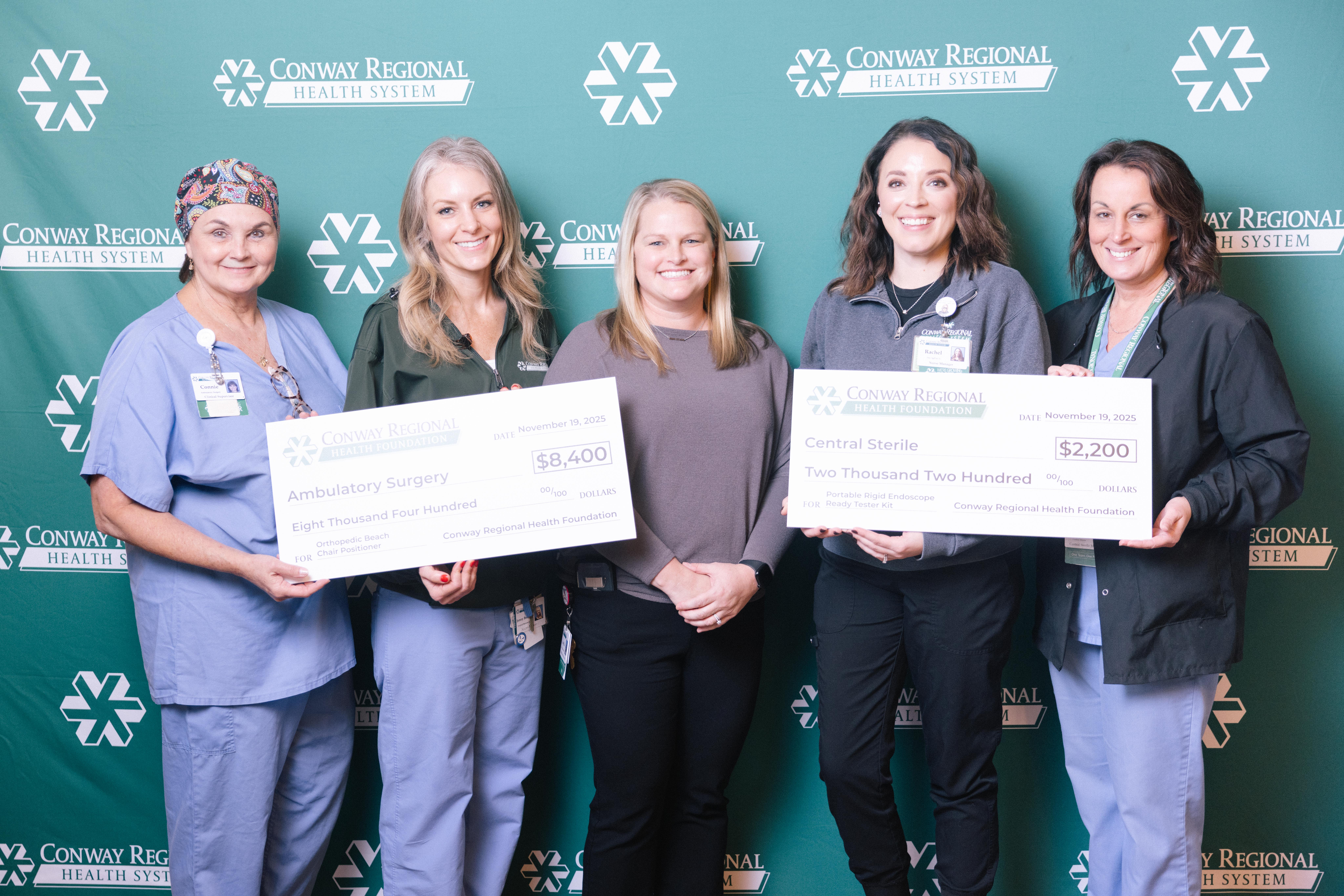 More than $10,000 in grants were awarded for needed equipment in Surgical Services.