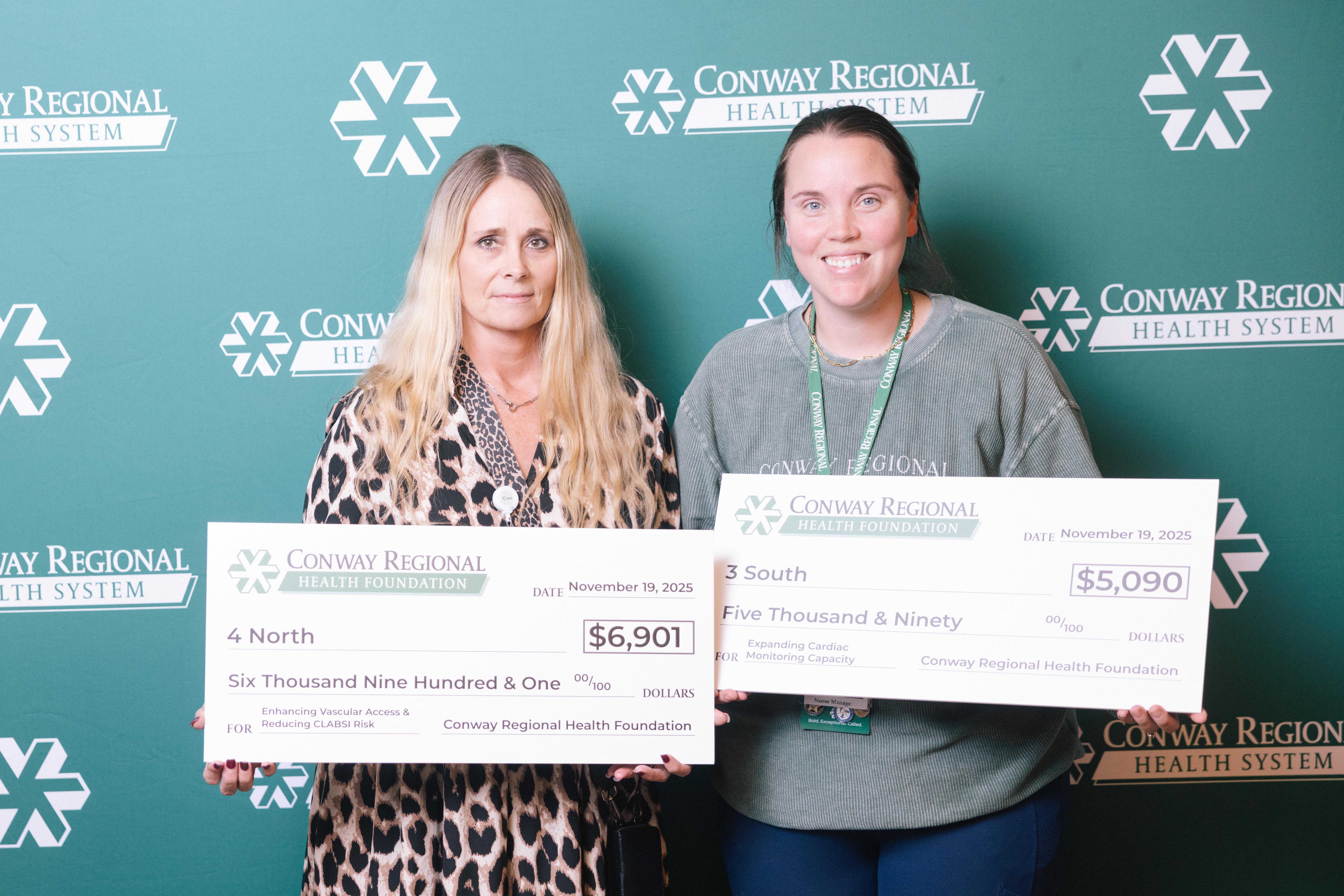 Nearly $12,000 in grants were awarded for the 4 North and 4 South inpatient units.