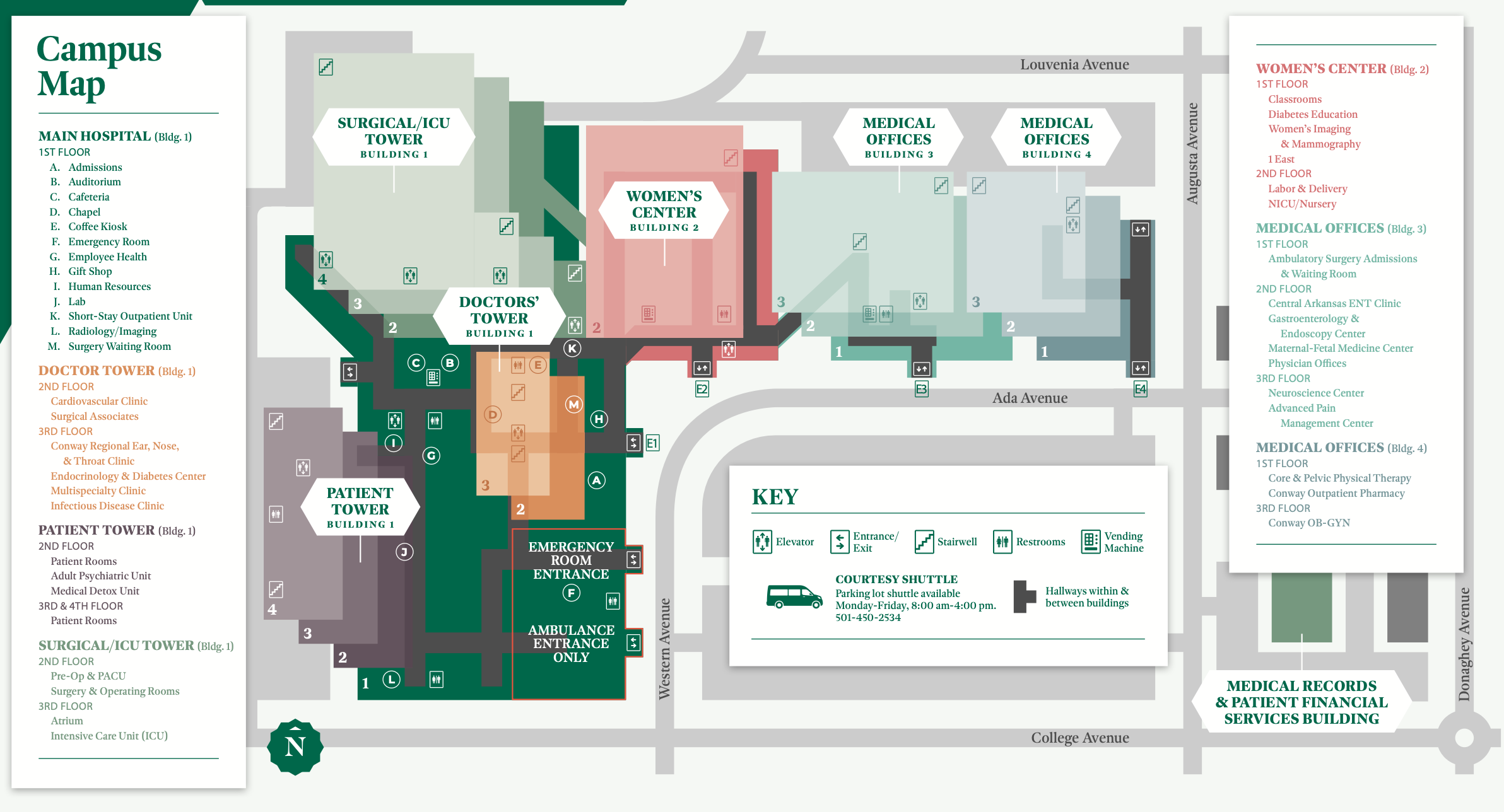 conwayregional-campusmap-jan2026-2